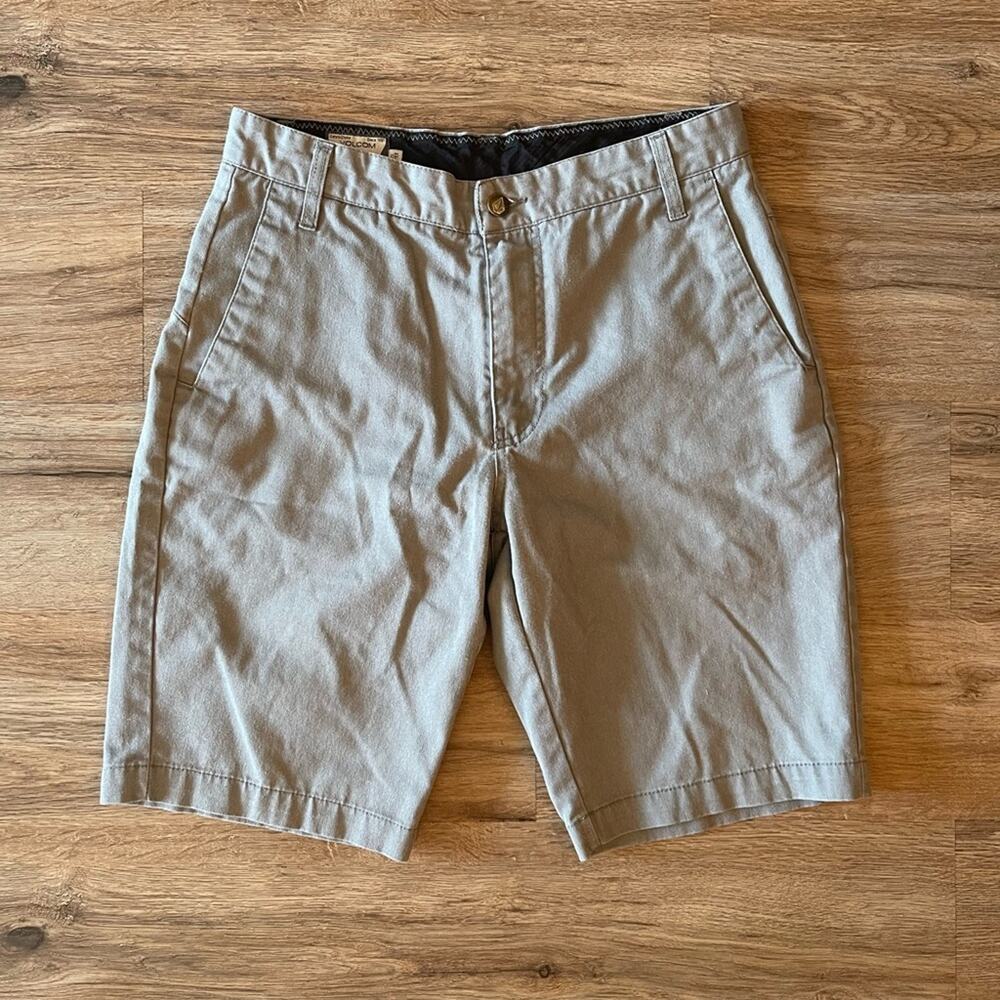 Gray Volcom Shorts Chino Size 28